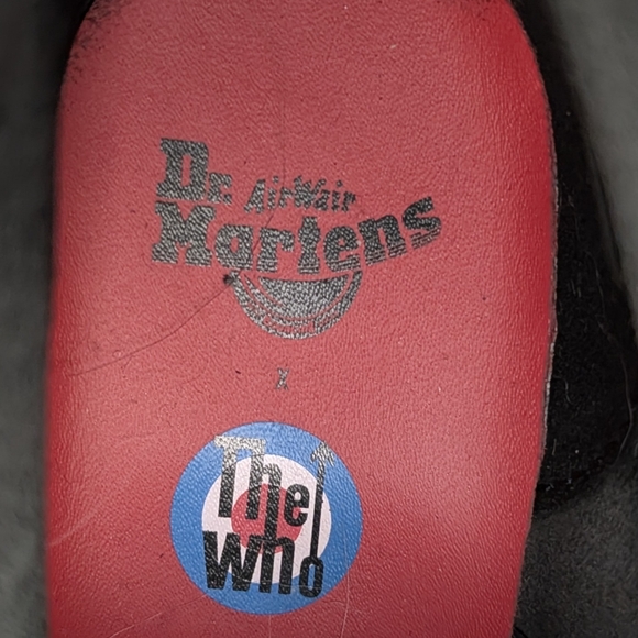 Dr. Martens Black Boots with Blue and White Accents - Picture 7 of 11